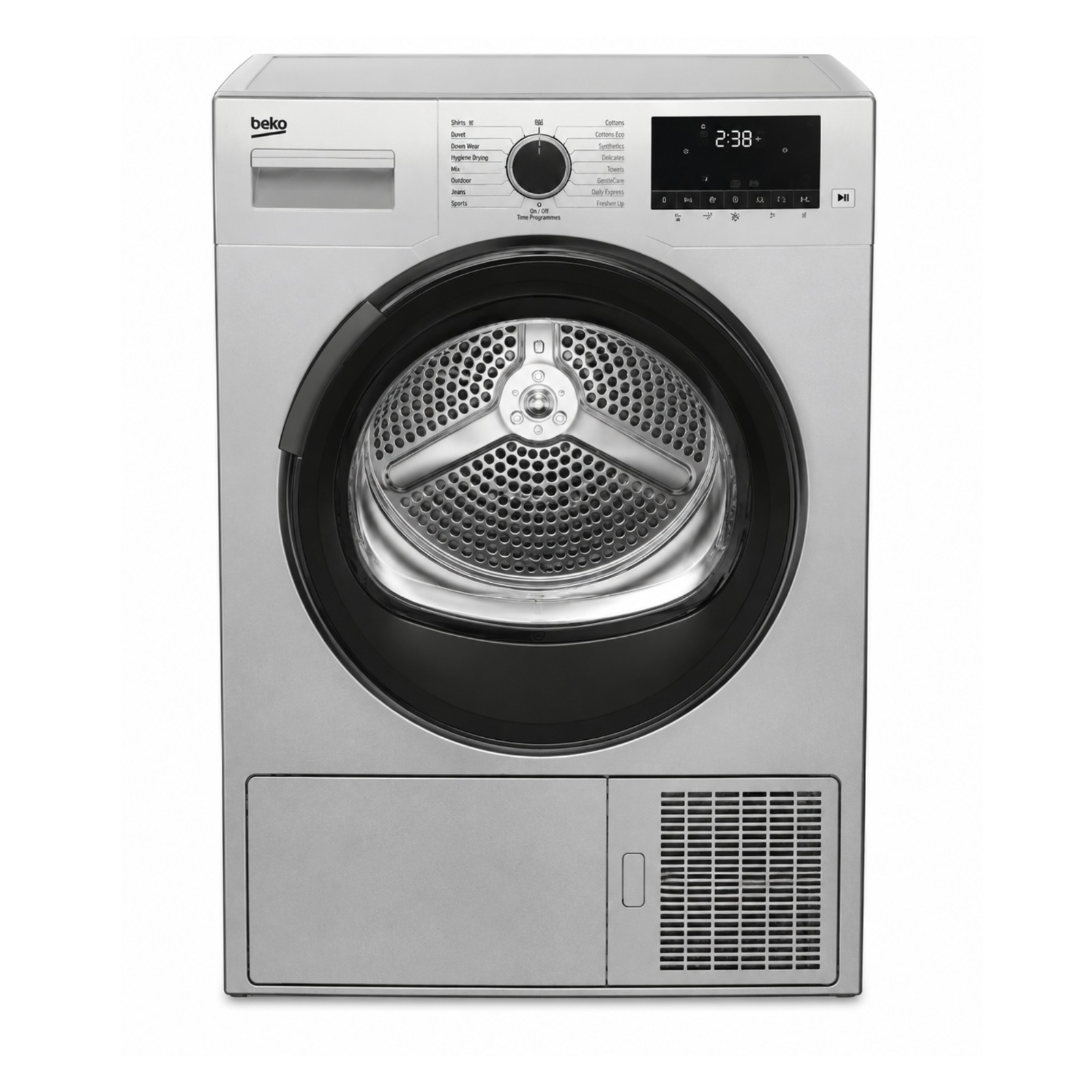 Silver Condenser Tumble Dryer – Sensor Dry | LED Display | Energy Efficient