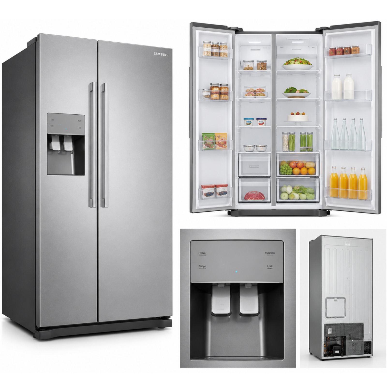 Refrigerator - Side-by-Side Fridge Freezer – | Total No Frost | Water Dispenser | Large Capacity - Image 2